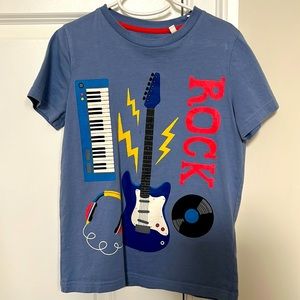 Mini Boden “Rock” Tshirt Size 7-8